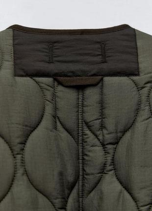 Водоотталкивающая стеганая куртка оверсайз zara3 фото