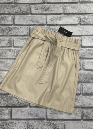 📌 нова шкіряна, під шкіру, еко-шкіра спідниця vero moda