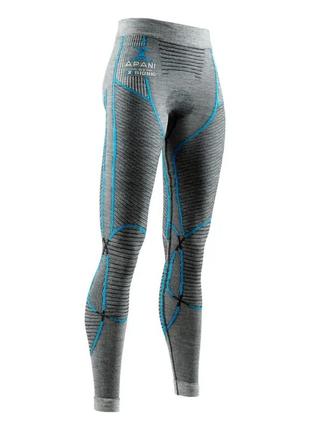 Термоштани x-bionic apani 4.0 merino pants women bkack / gray / turquoise розмір l