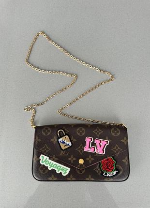 Сумка клатч louis vitton felicie monogram