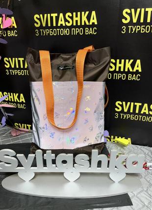 Сумка шоппер с светоотражающими карманами