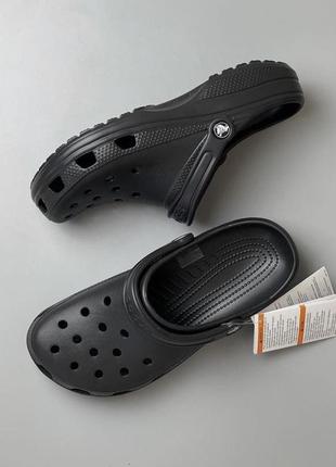 Крокс класік клог чорні crocs classic black clog1 фото