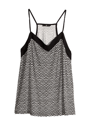 Майка h&m zigzag jersey top