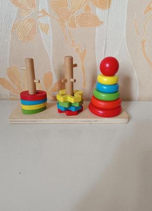 Развивающие игрушки, деревянные4 фото