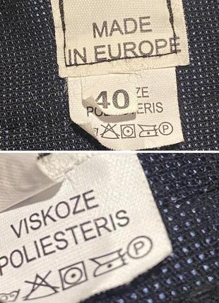 Темно-синяя юбка в складочки пышная складки made in europe винтаж5 фото