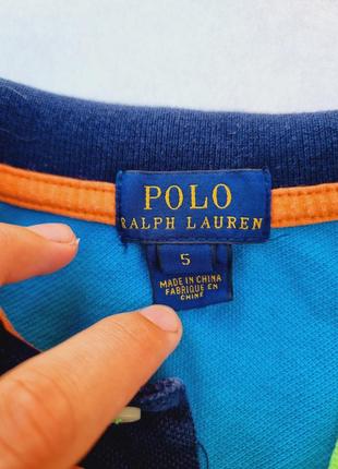 Футболка polo azul ralph lauren 4-5 років котонова яскрава4 фото
