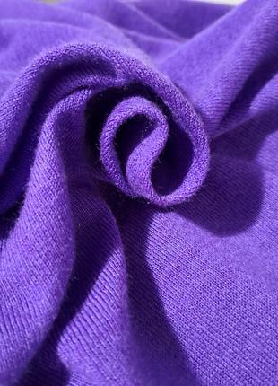 Фирменная шерстяная тоненькая яркая фиолетовая водолазка трикотаж качество5 фото