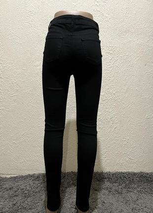 Черные джинсы скинни / черные джинсы зауженные / черные джинсы женские / черные джинсы skinny2 фото