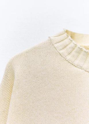 Трикотажний светр з ефектом домотканої тканини9 фото