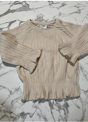 Кофточка тоненька в рубчик брендова zara 2