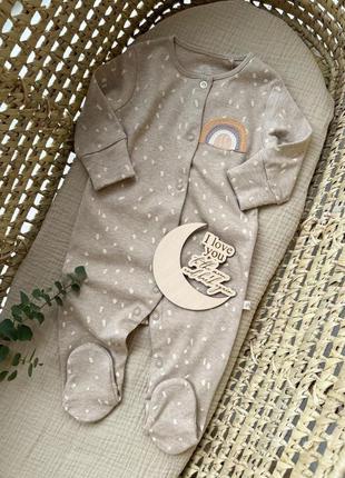 Человечек для новорожденных, слипы от некст, человечек next