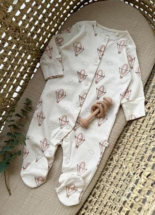 Человечек для новорожденных, слипы от некст, человечек next