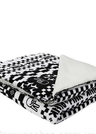 Плюшевый плед pink victoria's secret sherpa blanket