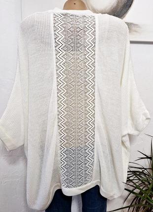 Білий легкий кардиган 3