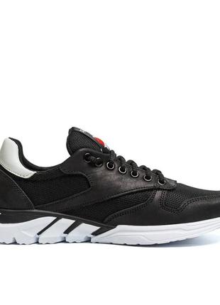 Чоловічі кросівки літні сітка dos reebok classic black