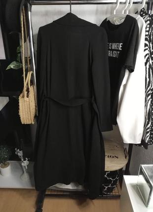 Тренч zara oversized черный5 фото