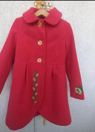 Пальто 122 рост кашемир