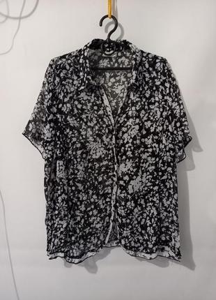 Блузка великий розмір батал євро 44