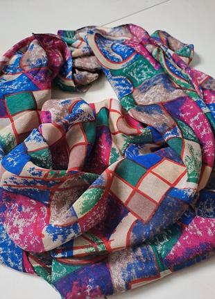 Красивый шелковый шарф платок2 фото