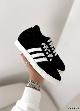 Натуральные кеды в стиле adidаs