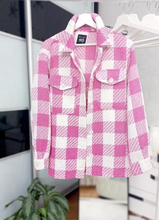 Тепленькая твидовая рубашка