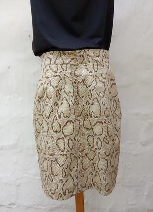 Стильная новая котоновая юбка карандаш в принт питона 🐍 hirsch.7 фото