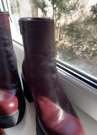 Кожаные ботинки весна/оснений