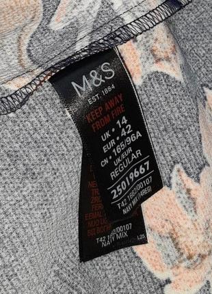 🎁1+1=3 шикарное новое темно-синее платье миди по фигуре marks &amp; spencer, размер 48 - 508 фото