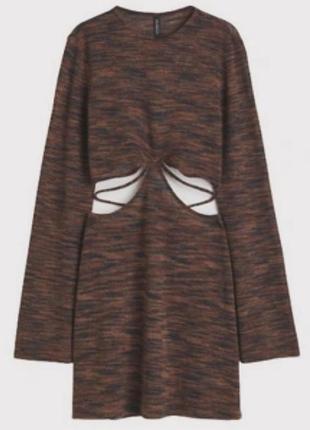 Платье с обнаженным животиком h&m m/l
