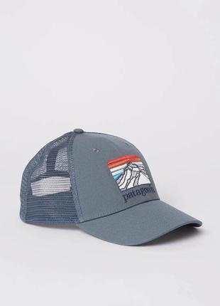 Бейсболка patagonia line logo ridge cap 38285 plgy grey