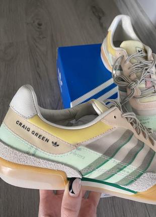 Оригинал артикул gx7033 коллаборация adidas craig green x squash polta akh ‘cream bold green’3 фото