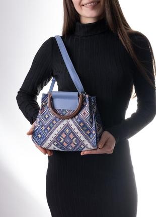 Велика сумочка клатч з  вишивкою та косметичкою в комплекті2 фото