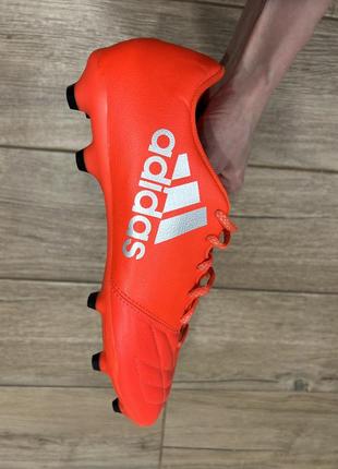 Шкіряні футбольні бутси adidas5 фото