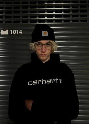 Carhartt худі фліс ant-4 black white