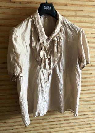Шелковая блуза gerard darel silk , франция оригинал3 фото