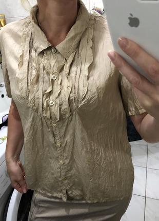 Шелковая блуза gerard darel silk , франция оригинал2 фото