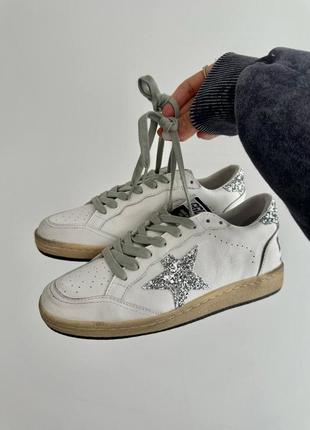 Кроссовки golden goose ggdb ballstar silver7 фото