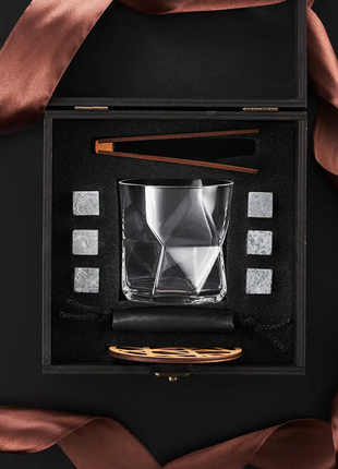 Подарочный набор для охлаждения виски bormioli rocco с камнями для виски 330 мл3 фото
