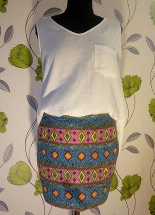 Юбка этно принт