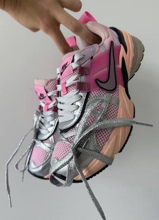 Женские кроссовки nike v2k runtekk pink / легкие спортивные кроссовки найк женская обувь