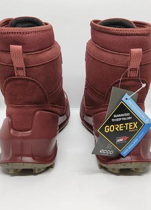 Кожаные зимние ботинки ecco biom мембрана gore tex оригинал2 фото