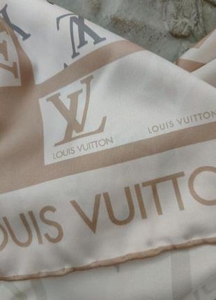 Шелковый палантин в стиле louis vuitton2 фото