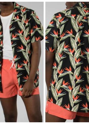 Гавайка рубашка с коротким рукавом samsøe & samsøe night paradise einar sx