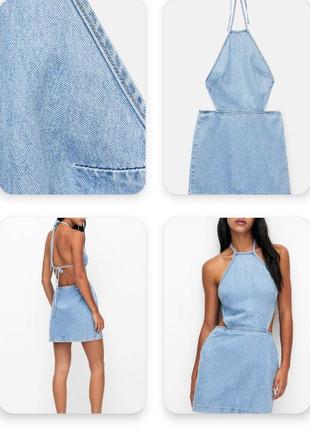 Сучаснa літня джинсова сукня (s-m) сарафан2 фото