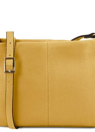 Жіноча шкіряна сумка через плече tl141720 tuscany leather (pastel yellow)