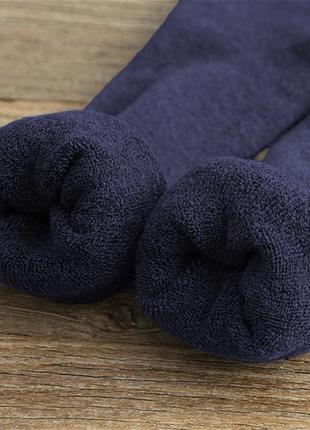Высокие носки мужские зимние бежевые4 фото