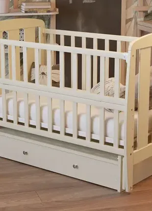 Ліжко babyroom кулька sh-03 маятник, ящик, відкидний бік бук2 фото