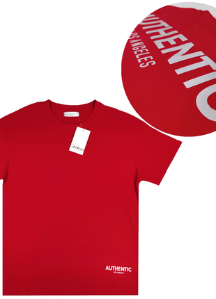 Футболка для мужчин красная со светоотражающим принтом s