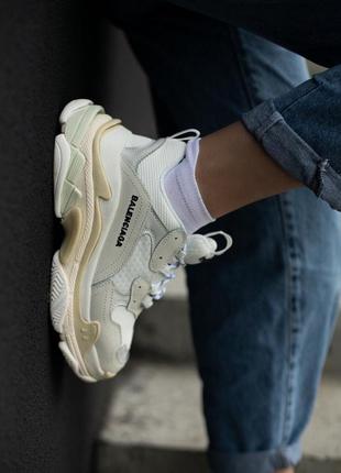 Кросівки balenciaga beige кросівки