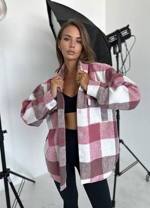 Тепленька сорочка у клітинку